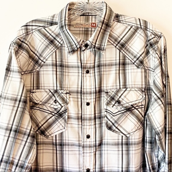 SOVEREIGN Code Button up Long Sleeves Medium - Picture 3 of 6